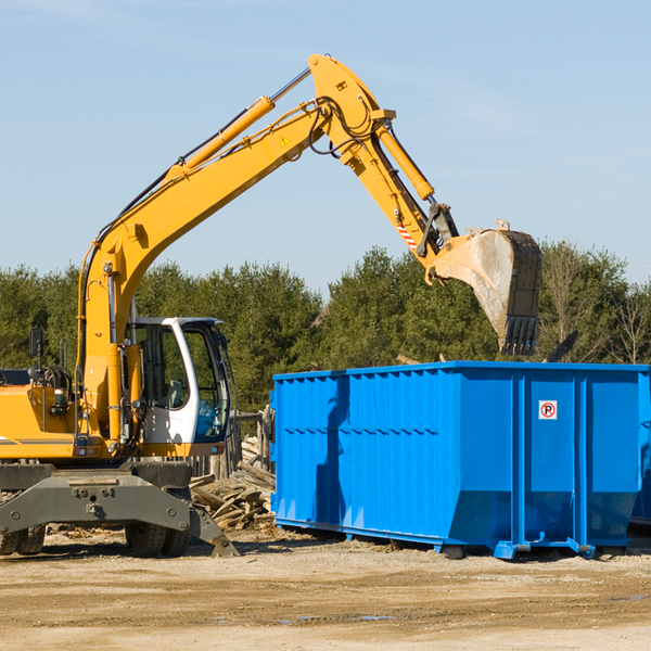 can i choose the location where the residential dumpster will be placed in Castana